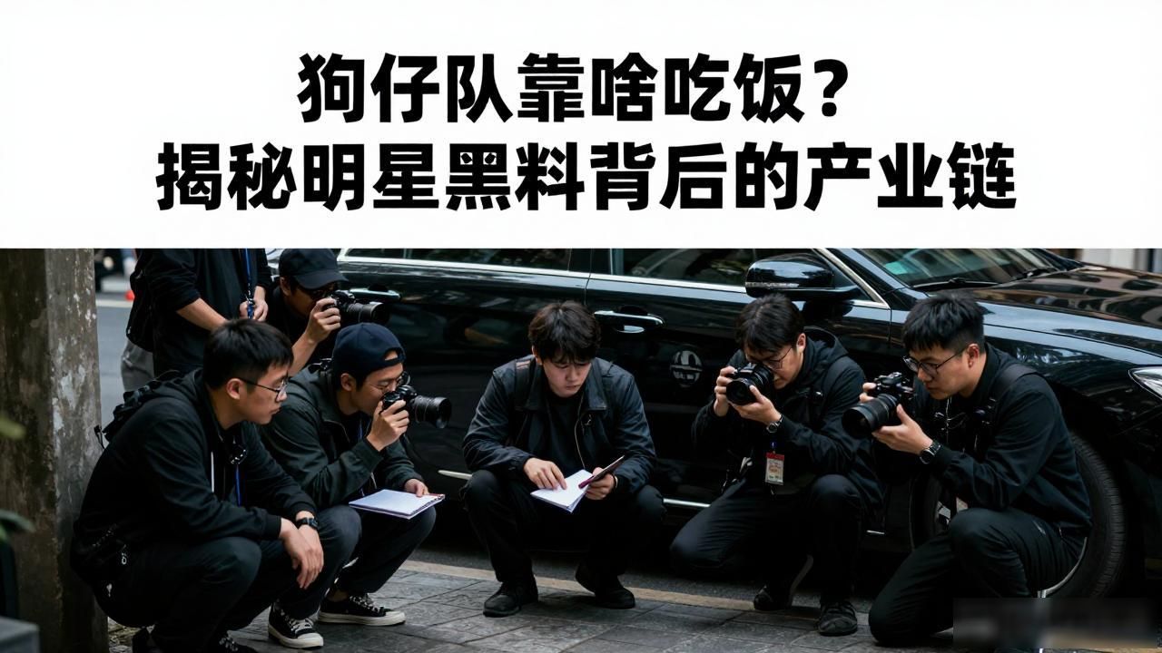 狗仔队靠啥吃饭？揭秘明星黑料背后的产业链