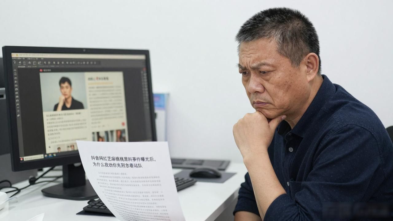 抖音网红芝麻桃桃黑料事件曝光后，为什么我劝你先别急着站队